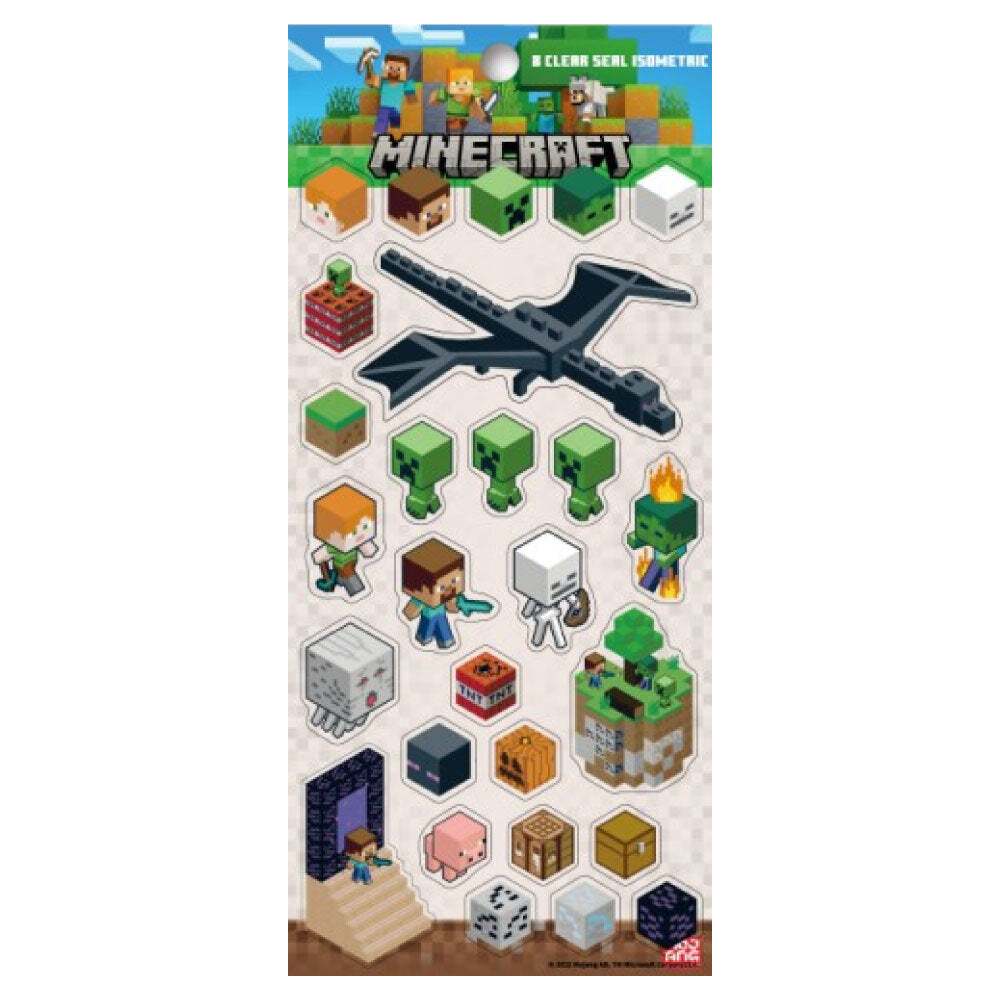 マイクラシール クリアシール （全6種）– マイクラファン・ショップ