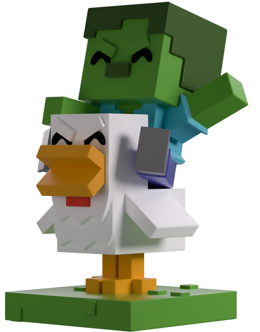 マイクラ チキンジョッキー フィギュア ポップコーンバケット 予約商品】Youtooz マインクラフト フィギュア（チキン