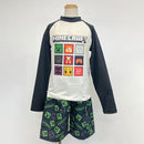 ピクセル柄ラッシュガード - マイクラファン・ショップ