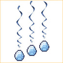 ダイヤモンド柄ハンギングスワール（3本入り） - マイクラファン・ショップ