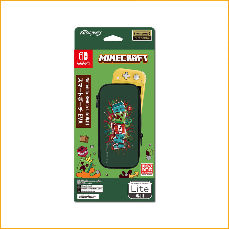 【アウトレット】Nintendo Switch Lite専用 スマートポーチEVA マインクラフト 【グラフィックデザイン】
