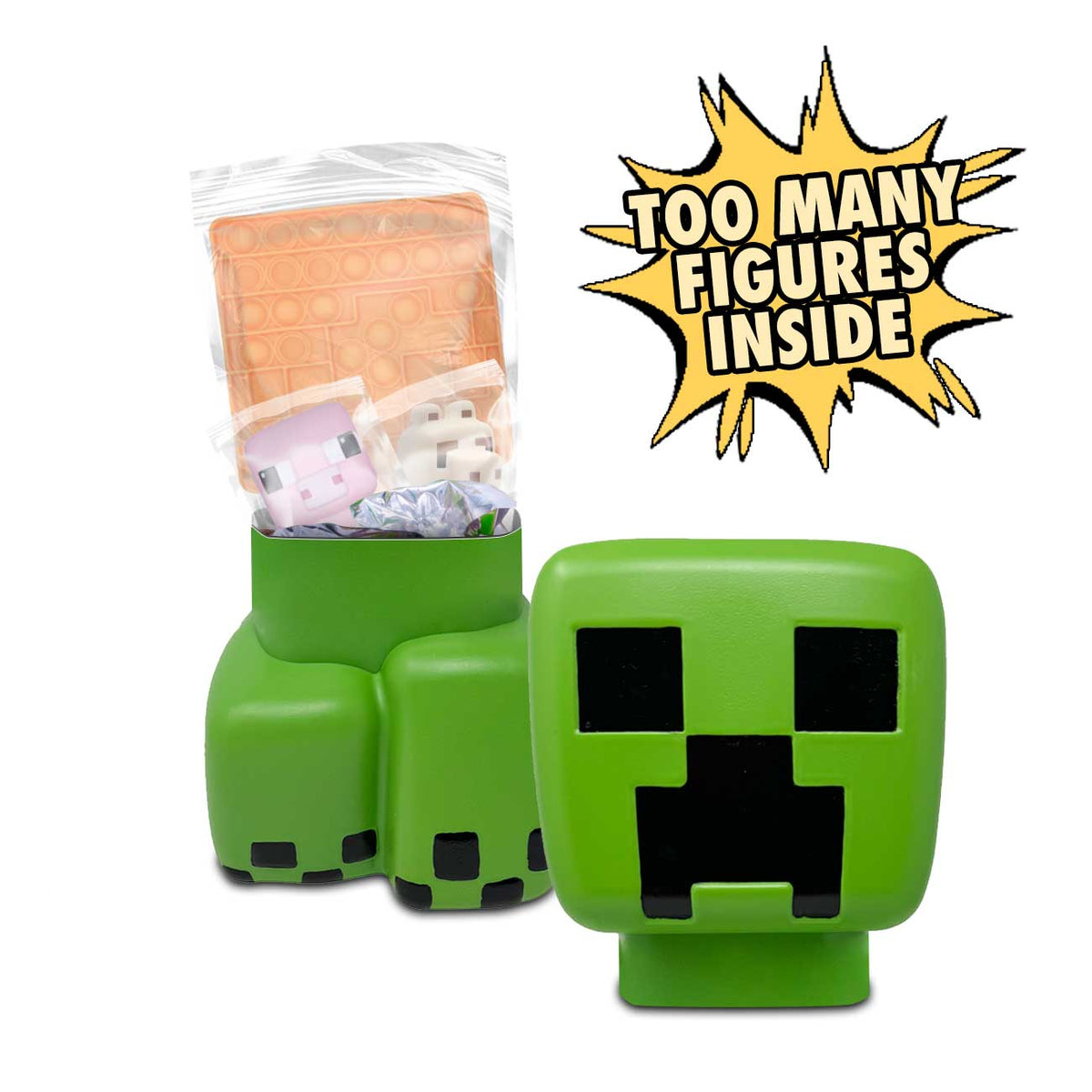 新品♡ マインクラフト 収納 ボックス ジョイント マット マイクラ クリーパー プレミアムコレクションボックス（クリーパー）