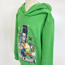 8キャラスポーツ裏毛プルパーカー（グリーン） - マイクラファン・ショップ