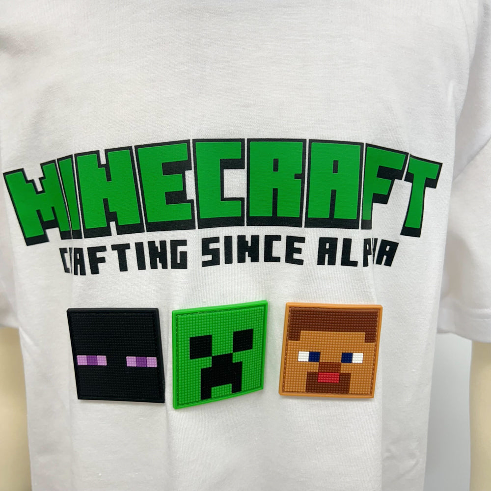 マイクラ天竺シリコンワッペンTシャツ | マイクラファン・ショップ