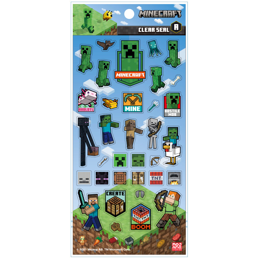 クリアシール （全6種）– マイクラファン・ショップ