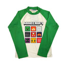 ピクセル柄ラッシュガード - マイクラファン・ショップ