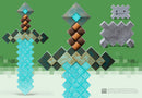 マインクラフト【リアルライフ・レプリカ】ダイヤモンドの剣（全長50cm） - マイクラファン・ショップ