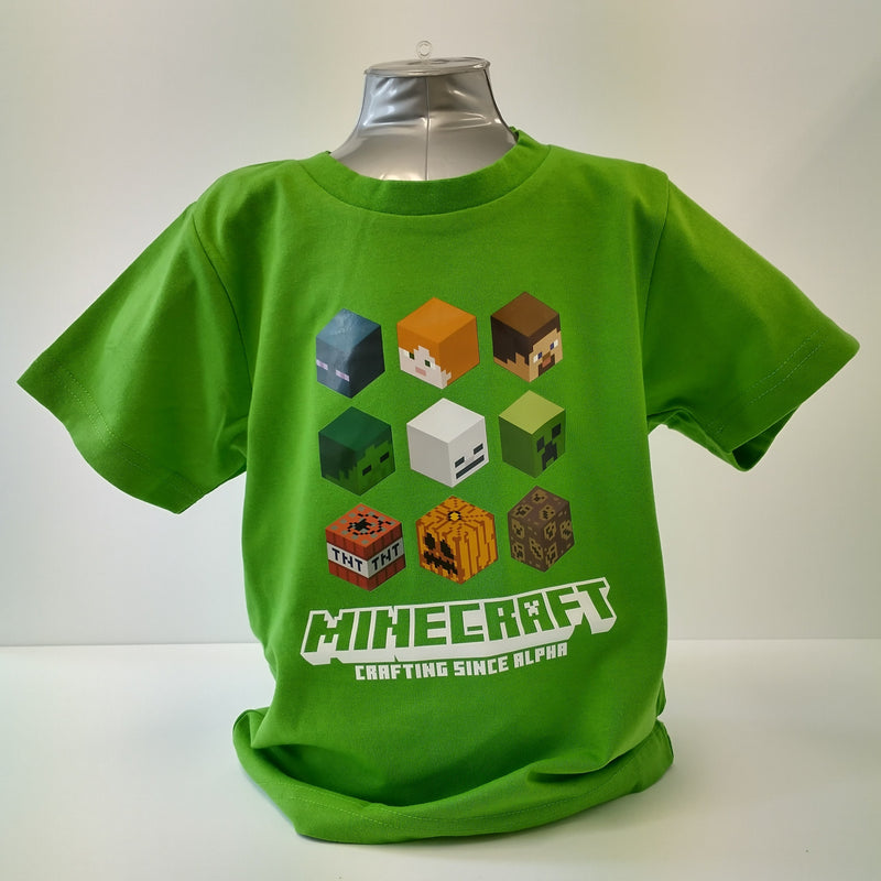 ピクセル柄Ｔシャツ（グリーン） - マイクラファン・ショップ