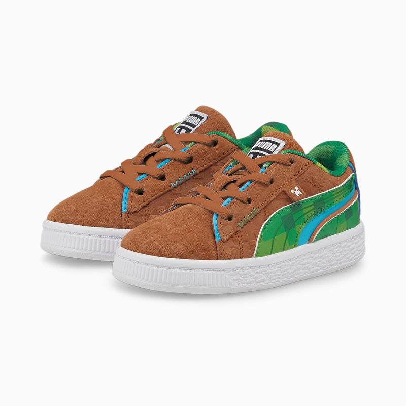 ベビーPUMA x MINECRAFTスウェードACスニーカー（ブラウン) - マイクラファン・ショップ