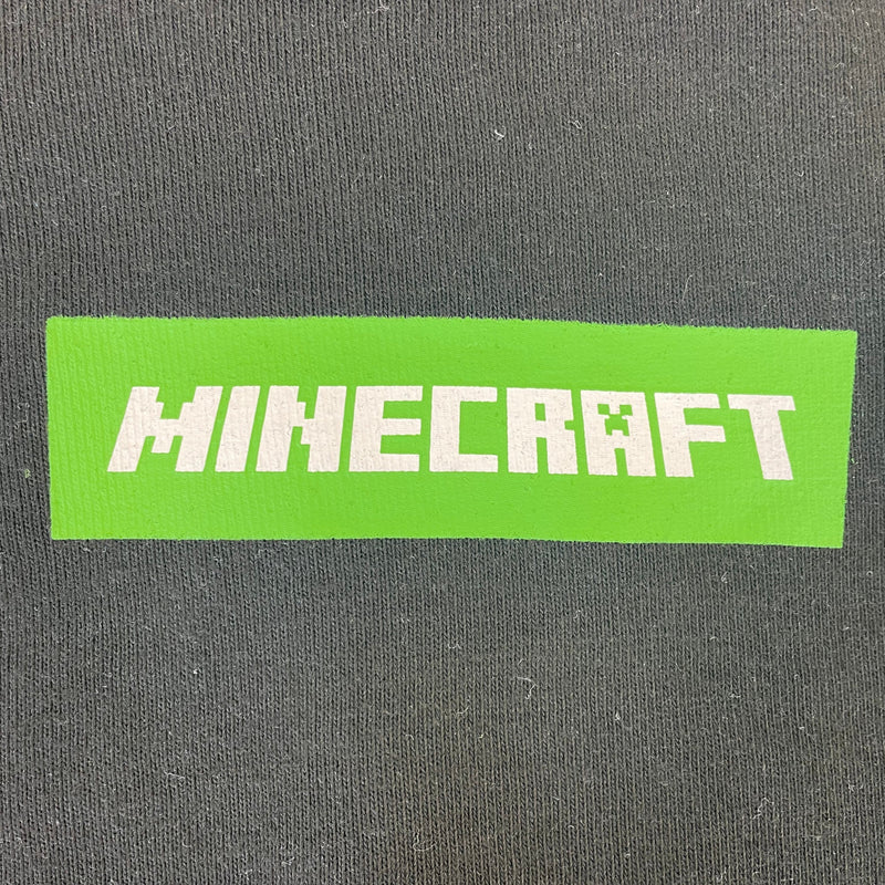 MINECRAFTロゴ裏毛パーカー（ブラック） - マイクラファン・ショップ