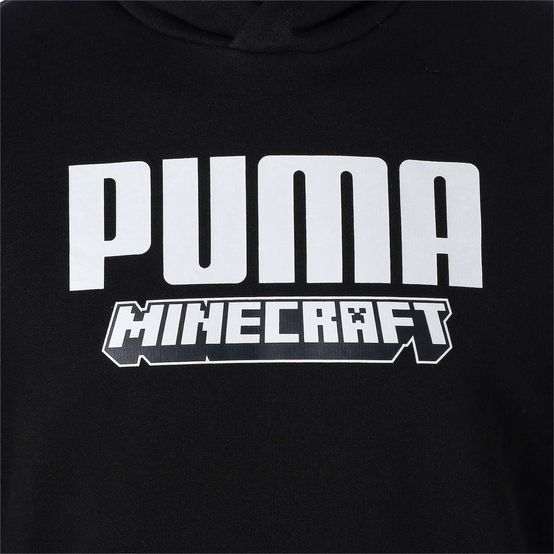 メンズ PUMA x MINECRAFT フーディー（ブラック） - マイクラファン・ショップ