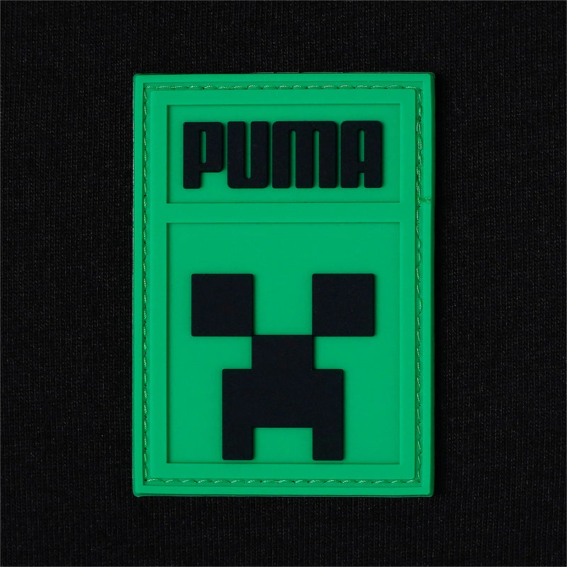 キッズ ボーイズ PUMA x MINECRAFT グラフィック 半袖 Tシャツ（ブラック） - マイクラファン・ショップ